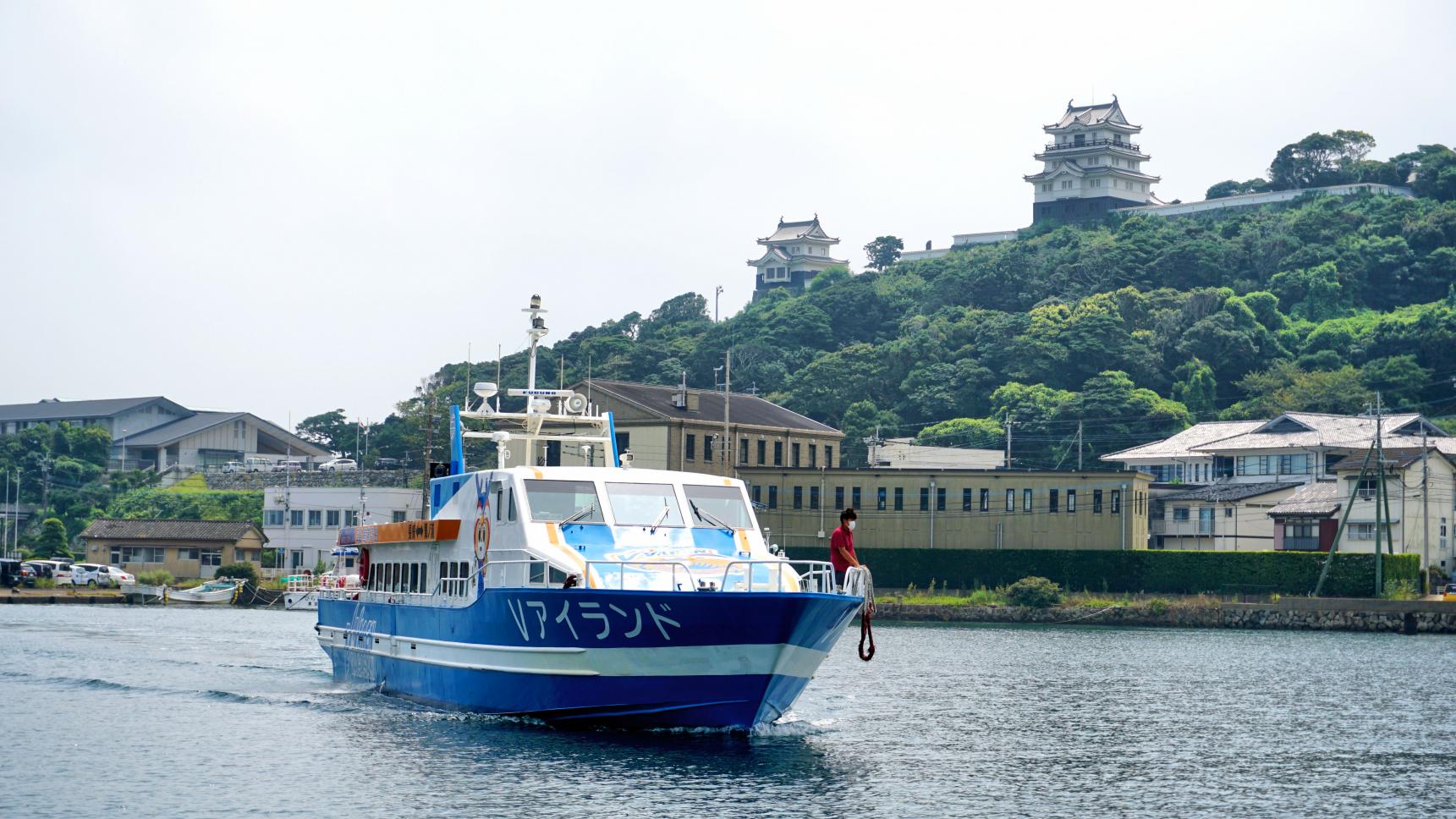 上五島　鯛ノ浦港⇔平戸港　チャーター便航路-1