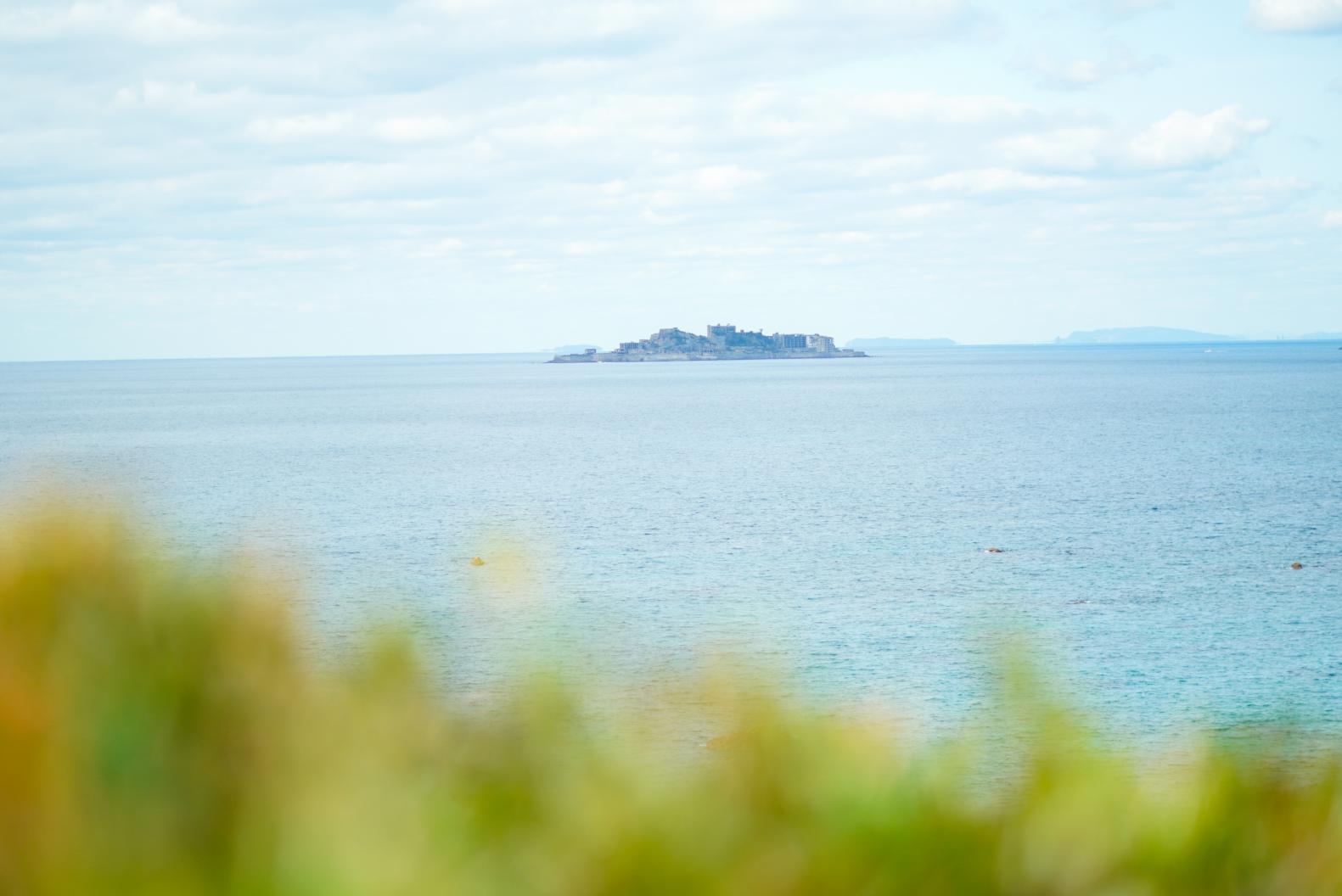 端島を遠くから望むベストスポットを探して…-0