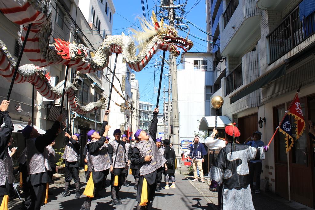 長崎くんち　庭先回り-1