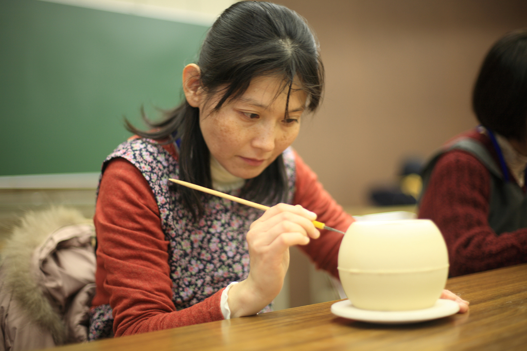 深野泰山 香炉（赤絵屋 平戸泰山窯）三川内焼 - お香