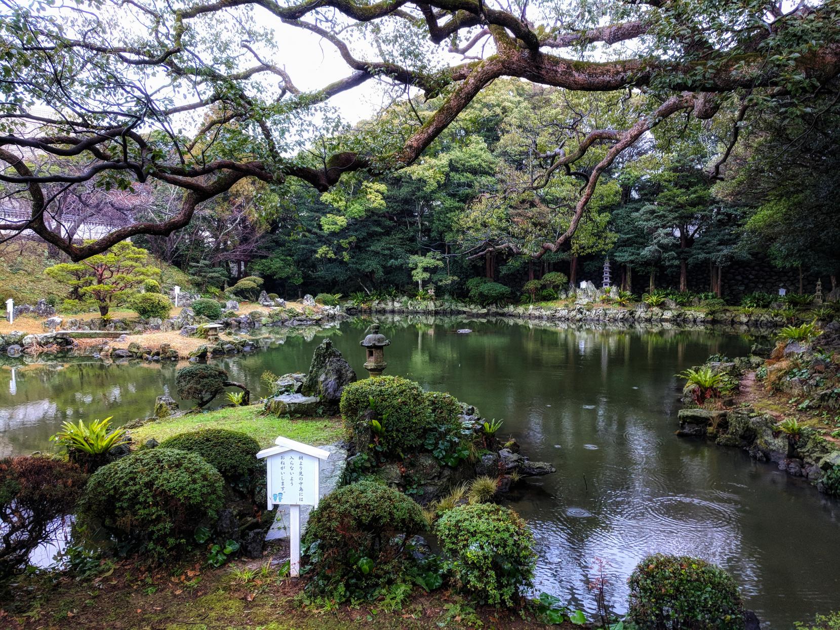 五島氏庭園隱殿屋敷・心字池-9